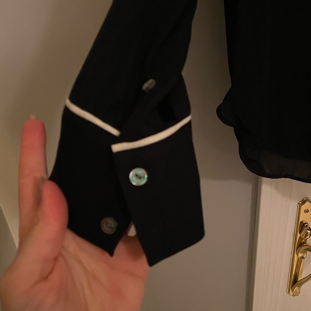 Vince silk “pajama style” blouse